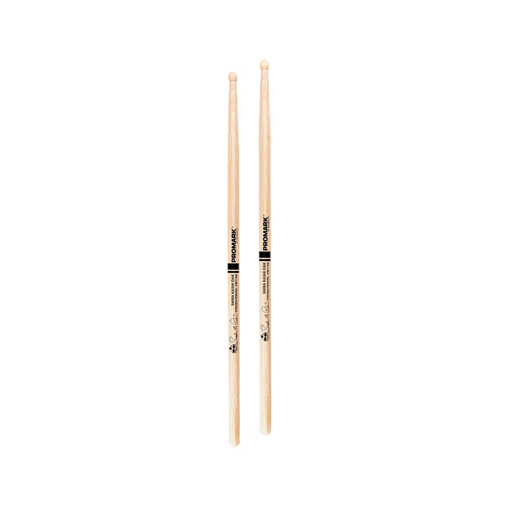 Promark PW719W Shira Kashi Oak 719 Stephen Perkins Drumsticks, Wood Tip
