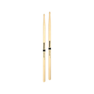 Promark RBH580TW Rebound 55A .585 Hickory Tear Drop Drumsticks, Wood Tip