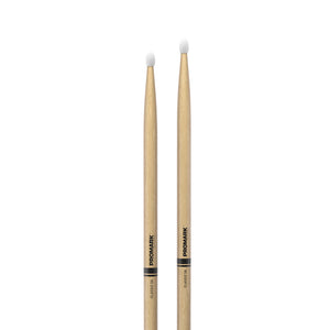 Promark TX5AN Hickory 5A Drumsticks, Nylon Tip