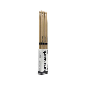 Promark TX5BW-4P Hickory 5B Drumsticks, Wood Tip (4pairs)