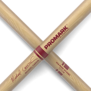 Promark TX733W Hickory 733 Michael Carvin Drumsticks, Wood Tip