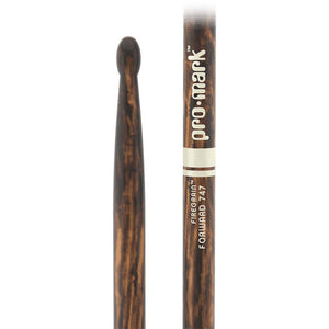 Promark TX747W-FG Hickory Forward 747 Rock Drumsticks, Wood Tip