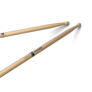 Promark TX747W Hickory 747 Rock Drumsticks, Wood Tip