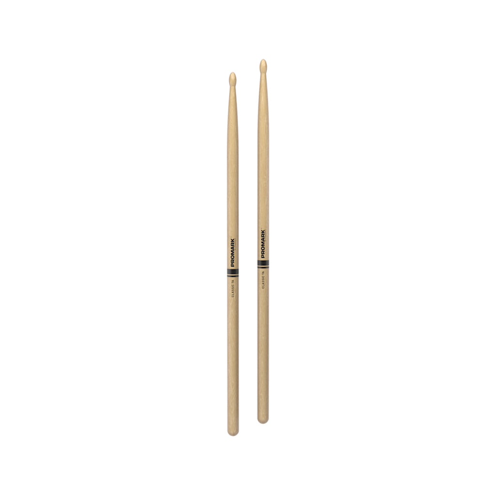 Promark TX7AW Hickory 7A Drumsticks, Wood Tip