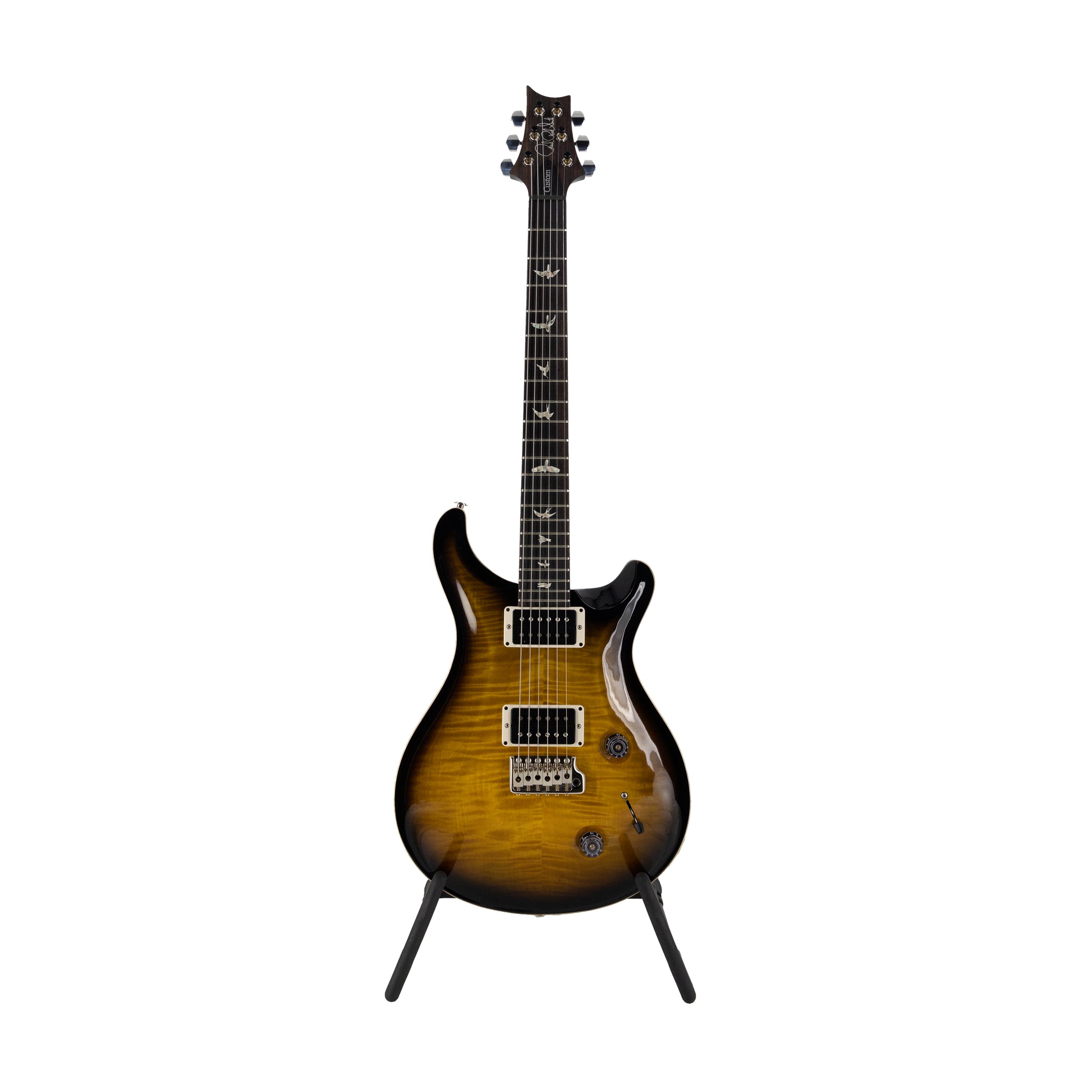 PRS Custom 22 Electric Guitar w/Case, Black Gold Smokewrap Burst