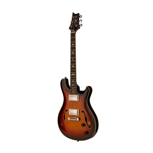 PRS SE Hollowbody II Electric Guitar w/Case, Tri-Color Sunburst