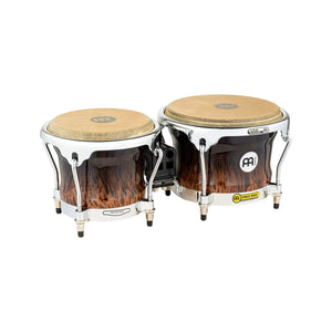 MEINL Percussion FWB400BB 7+8-1/2inch Professional Series Wood Bongo, Brown Burl