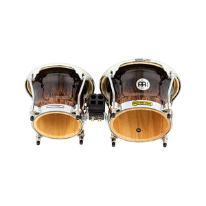 MEINL Percussion FWB400BB 7+8-1/2inch Professional Series Wood Bongo, Brown Burl