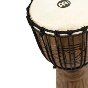 MEINL Percussion HDJ17-M 10inch Rope Tuned Headliner Series Wood Djembe, Artifact Series, Brown