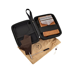 MEINL Sonic Energy KL1708H 17 Notes Sound Hole Kalimba, Mahogany Matte