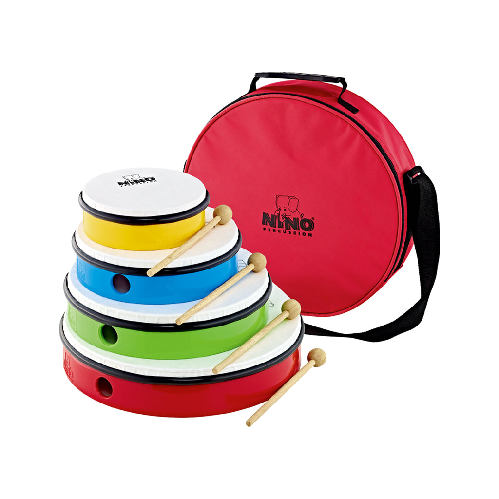 NINO Percussion NINOSET6 Hand Drums Assortment w/ Bag