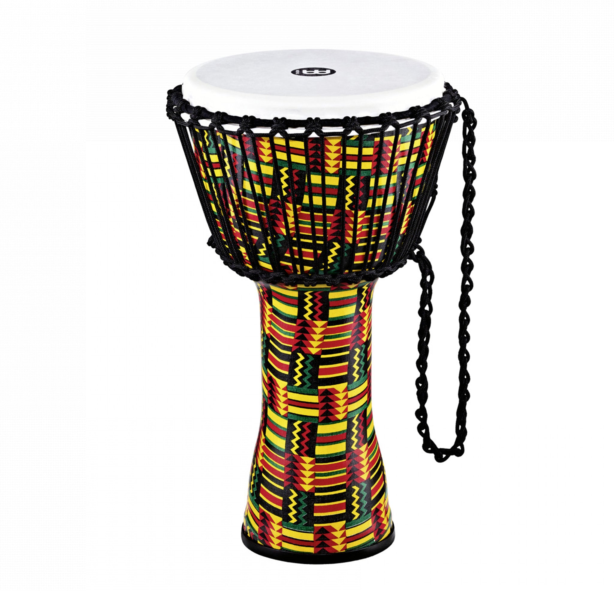 MEINL Percussion PADJ5-M-F 10inch Rope Tuned Travel Series Djembe, Synthetic Head, Simbra