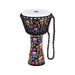 MEINL Percussion PADJ7-M-F 10inch Rope Tuned Travel Series Djembe, Synthetic Head, Day Of The Dead