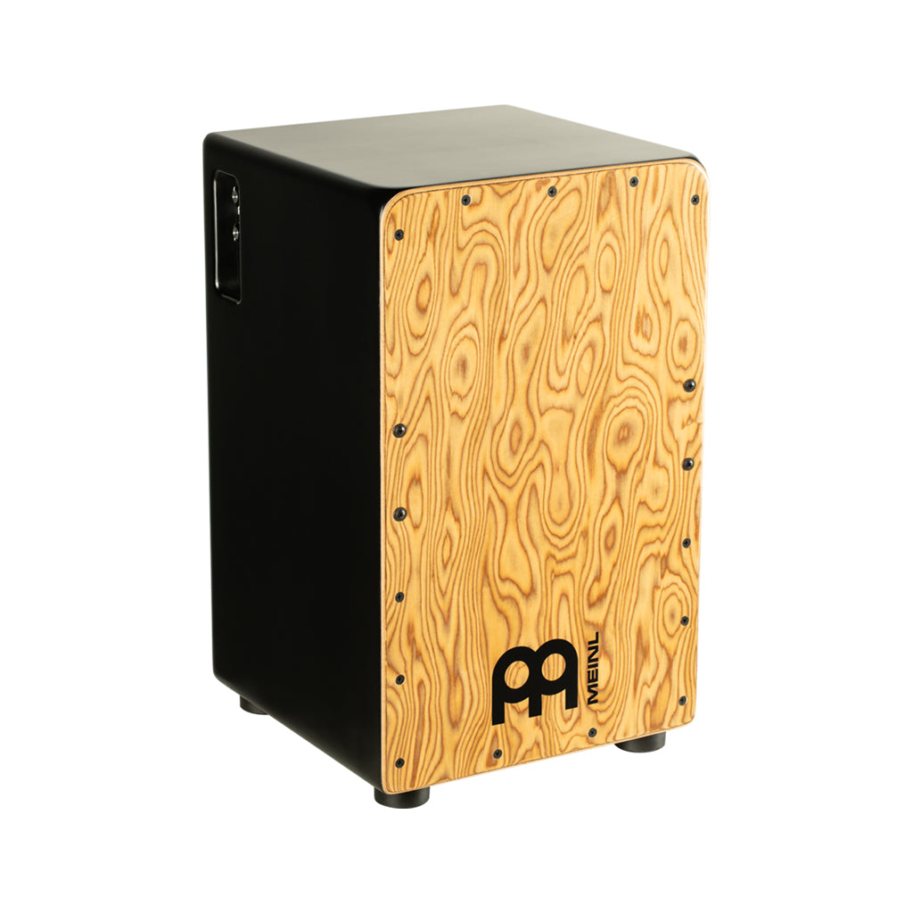 MEINL Percussion PWCP100MB Woodcraft Professional Pickup Cajon, Makah-Burl Frontplate