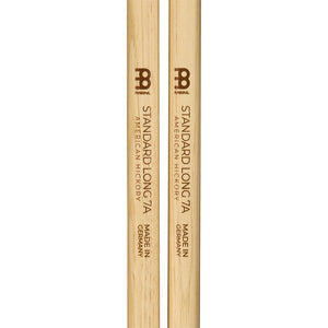 MEINL SB121 Standard Long 7A Hickory Drum Stick, Wood Tip