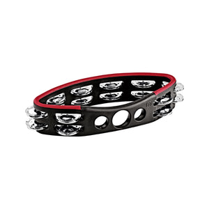 MEINL Percussion SUT Speed Up Tambourine, 2-Row, Steel Jingles, Black