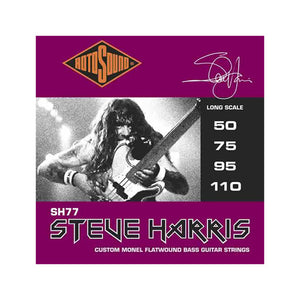 Rotosound SH77 Steve Harris Signature Monel Flat Wound Bass Guitar Strings Set, 50-110