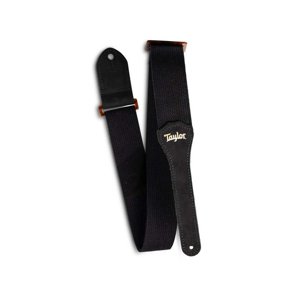 Taylor GS 2" Mini Guitar Strap, Black Cotton