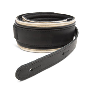 Taylor American Dream Leather Guitar Strap, White/Black
