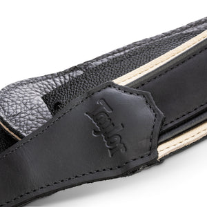 Taylor American Dream Leather Guitar Strap, White/Black