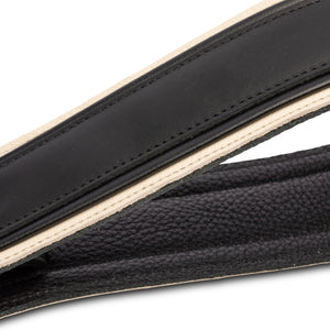 Taylor American Dream Leather Guitar Strap, White/Black