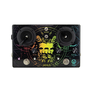 Walrus Audio Ltd Ed Janus Fuzz & Tremolo w/ Joystick Control Guitar Effects Pedal, Black/Rainbow