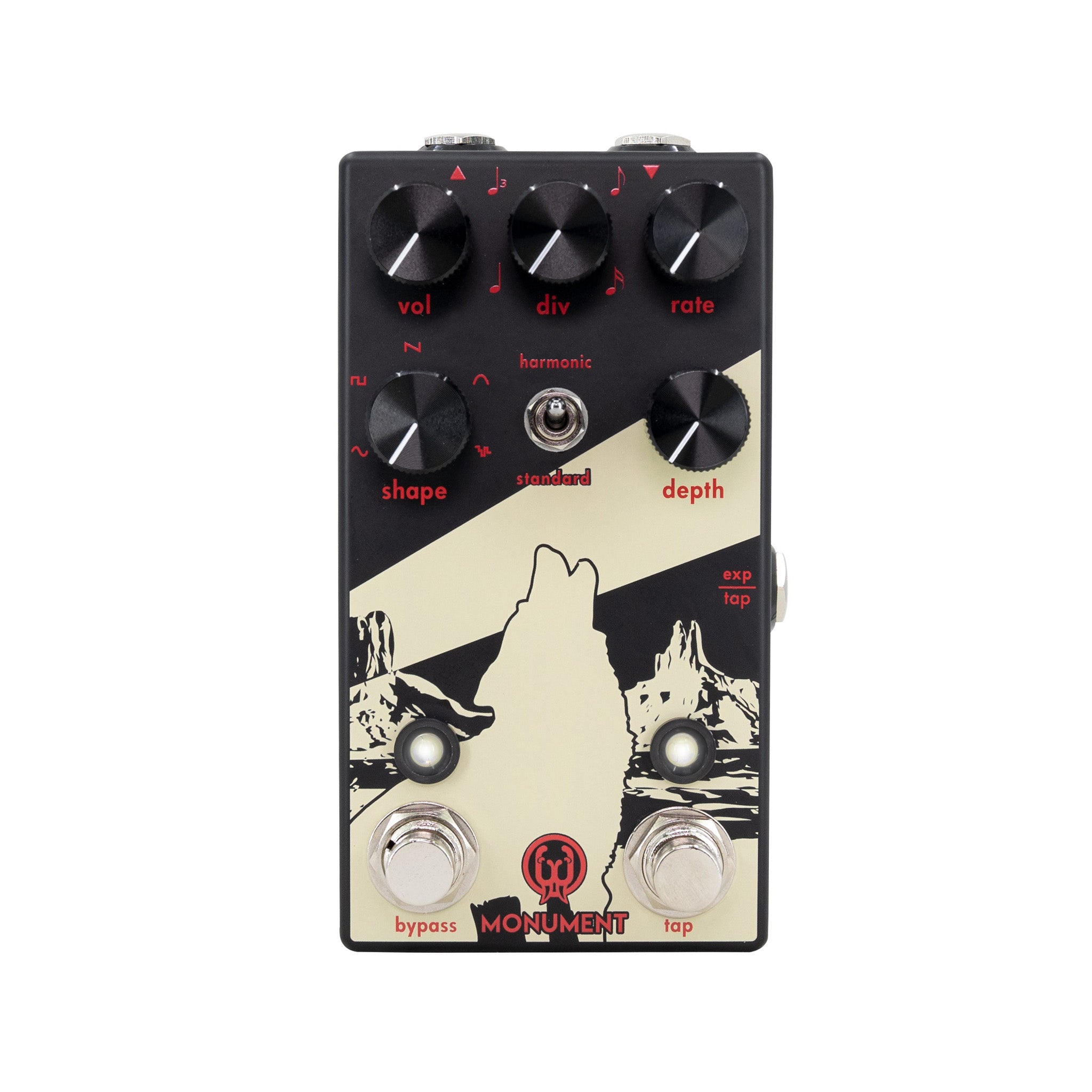 Walrus Audio Monument Harmonic Tap Tremolo V2 Guitar Effects Pedal, Obsidian Series