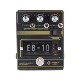 Walrus Audio EB-10 Preamp/EQ/Boost Guitar Effects Pedal, Black
