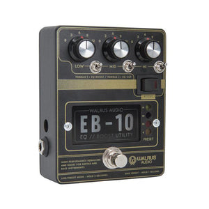 Walrus Audio EB-10 Preamp/EQ/Boost Guitar Effects Pedal, Black