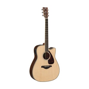 Yamaha FGX830C Dreadnought Cutaway Acoustic-Electric Guitar, Natural